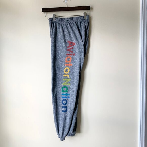GUC Aviator Nation Venice Joggers/Sweatpants, Heather Grey, XS - Picture 9 of 15